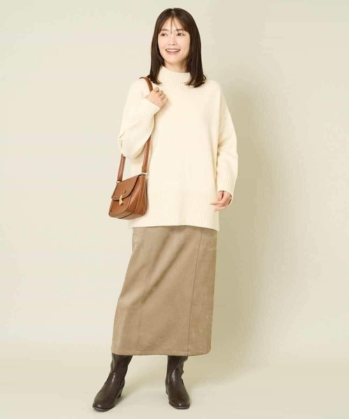 a.v.v（アーヴェヴェ）の「【洗える】バックスリットニット（ニット/セーター・レディース・ホワイト/レッド/ネイビー/チャコールグレー/クリーム/ブルー/アイボリー・38/42/36/40/34）」の22枚目の写真