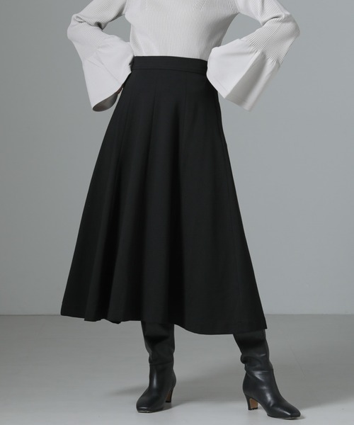 NANO universe(ナノユニバース)の「8パネルダンボールニットフレアスカート(スカート・レディース・モカ/ボルドー/ブラック・FREE)」の18枚目の写真