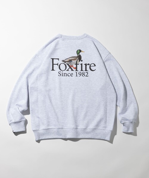 Foxfire(フォックスファイヤー)の「Foxfire/フォックスファイヤー 別注 Foxfire プリントクルーネック スウェット/カモ/バックプリント/リラックスフィット(スウェット・メンズ・チャコールグレー/ライトグレー/ネイビー・LARGE/MEDIUM)」の19枚目の写真