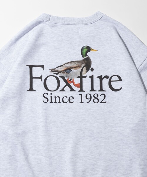 Foxfire(フォックスファイヤー)の「Foxfire/フォックスファイヤー 別注 Foxfire プリントクルーネック スウェット/カモ/バックプリント/リラックスフィット(スウェット・メンズ・チャコールグレー/ライトグレー/ネイビー・LARGE/MEDIUM)」の20枚目の写真