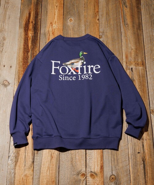 Foxfire(フォックスファイヤー)の「Foxfire/フォックスファイヤー 別注 Foxfire プリントクルーネック スウェット/カモ/バックプリント/リラックスフィット(スウェット・メンズ・チャコールグレー/ライトグレー/ネイビー・LARGE/MEDIUM)」の17枚目の写真