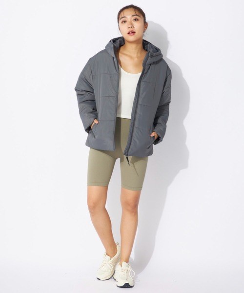 FILA（フィラ）の「【FILA/フィラ】レディーススタンダード中綿ジャケット　ブルゾン（ブルゾン・レディース・ライトベージュ/カーキ/ブラック/ダークグレー・LARGE/MEDIUM/X-LARGE）」の18枚目の写真