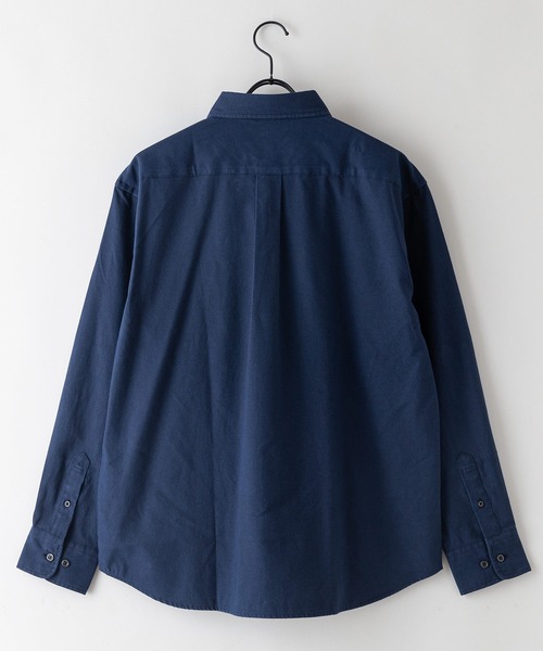 Blue Standard (ブルースタンダード)の「【BLUE STANDARD/ブルースタンダード】リラックスフィット 楽ケア オックス レギュラーカラーシャツ クレリックシャツ イージーケア ピンポイント防汚加工 時短シャツ(シャツ/ブラウス・メンズ・ブルー系その他2/ネイビー/スミクロ/チャコールグレー/ホワイト・LARGE/MEDIUM/X-LARGE)」の15枚目の写真