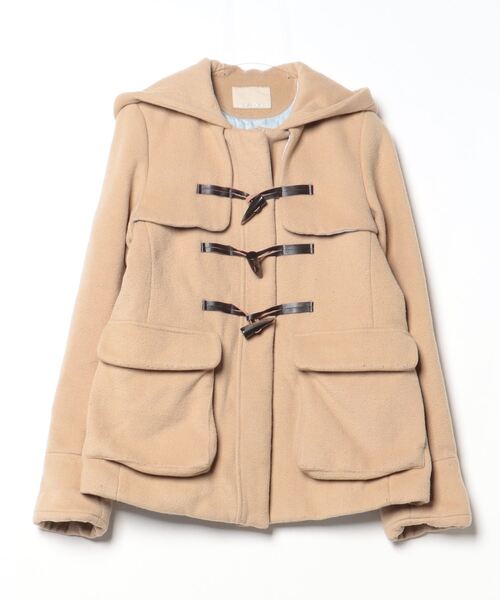 URBAN RESEARCH DOORS ダッフルコート ショート丈 キャメル（美