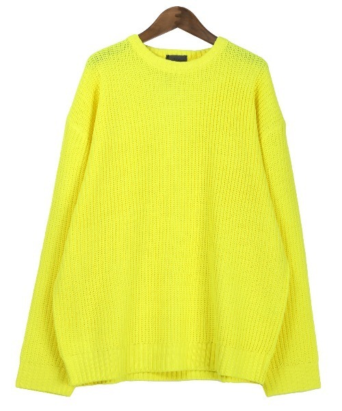 LUXSTYLE（ラグスタイル）の「畦編みクルーネックニット（ニット/セーター・メンズ・ベージュ/ワインレッド/ブルー系その他/グリーン系その他/イエロー系その他/ブルーグレー/ブラック/オレンジ系その他/グレー・L/M）」の19枚目の写真