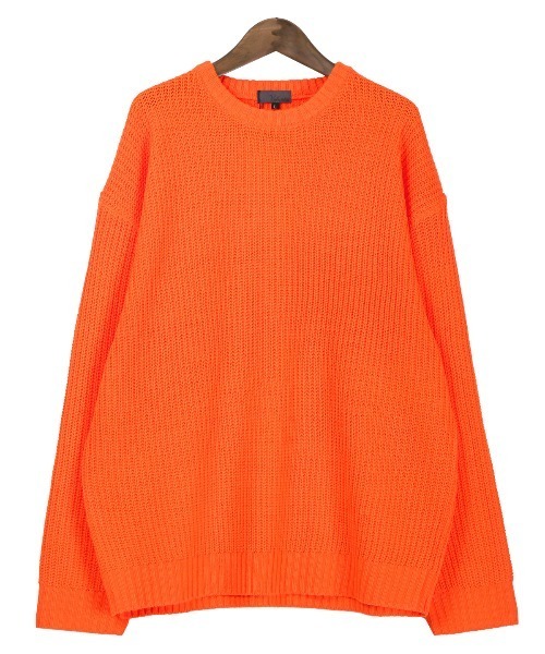 LUXSTYLE（ラグスタイル）の「畦編みクルーネックニット（ニット/セーター・メンズ・ベージュ/ワインレッド/ブルー系その他/グリーン系その他/イエロー系その他/ブルーグレー/ブラック/オレンジ系その他/グレー・L/M）」の20枚目の写真