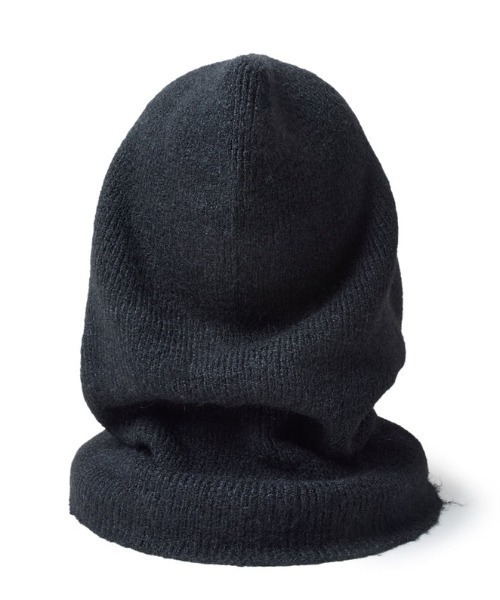 NEW ERA(ニューエラ)の「NEW ERA/ニューエラ ニットキャップ The Food フード 2WAY Fluffy and Soft 14348581(ニットキャップ/ビーニー・メンズ・ブラック・FREE)」の4枚目の写真