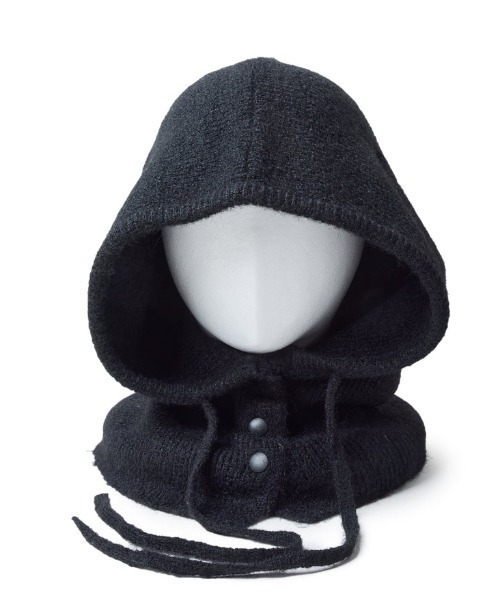 NEW ERA(ニューエラ)の「NEW ERA/ニューエラ ニットキャップ The Food フード 2WAY Fluffy and Soft 14348581(ニットキャップ/ビーニー・メンズ・ブラック・FREE)」の3枚目の写真