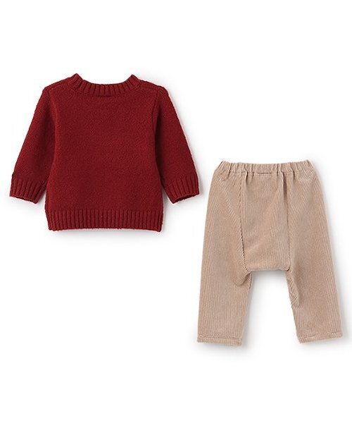 petit main(プティマイン)の「モチーフニットセット(その他ベビーウェア・キッズ・アイボリー/レッド/ネイビー・80cm/70cm)」の4枚目の写真