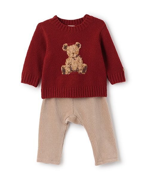 petit main(プティマイン)の「モチーフニットセット(その他ベビーウェア・キッズ・アイボリー/レッド/ネイビー・80cm/70cm)」の5枚目の写真