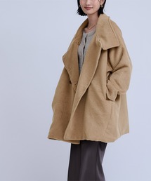 モッサスタンドカラーダブルコート