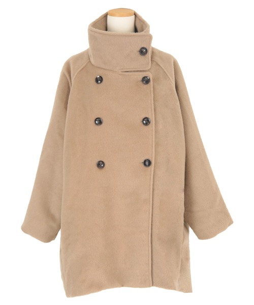 ゆーさん専用　ユアーズ　モッサ スタンドカラー ダブルコート モッサスタンドカラーダブルコート（ダウンジャケット/コート）｜ur's