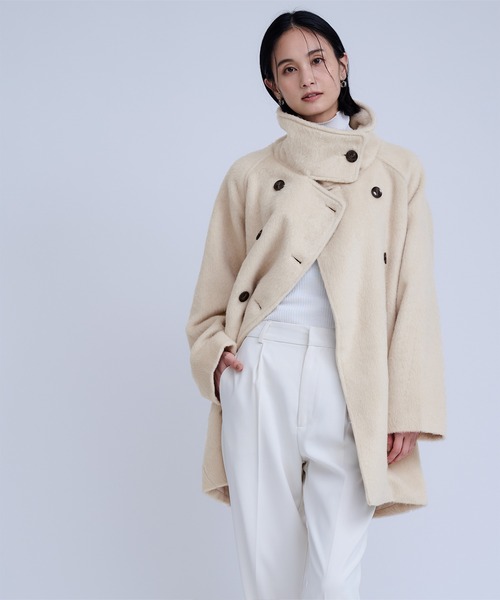 ゆーさん専用　ユアーズ　モッサ スタンドカラー ダブルコート モッサスタンドカラーダブルコート（ダウンジャケット/コート）｜ur's