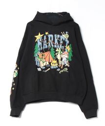 フーディー｜BLACKxPURPLE RHINESTONE CROSS ZIP HOODIE｜Unknown