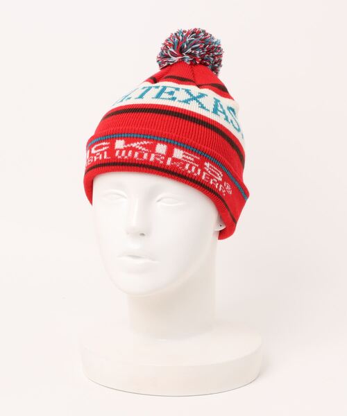 Dickies(ディッキーズ)の「Dickies/ディッキーズ キッズ ビーニー ボンボン ロゴ 80825400(ニットキャップ/ビーニー・キッズ・ブラック/ブルー/レッド・ONE)」の3枚目の写真