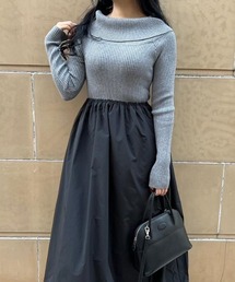 MODE ROBE | オフショルニットドッキングワンピース(ワンピース)