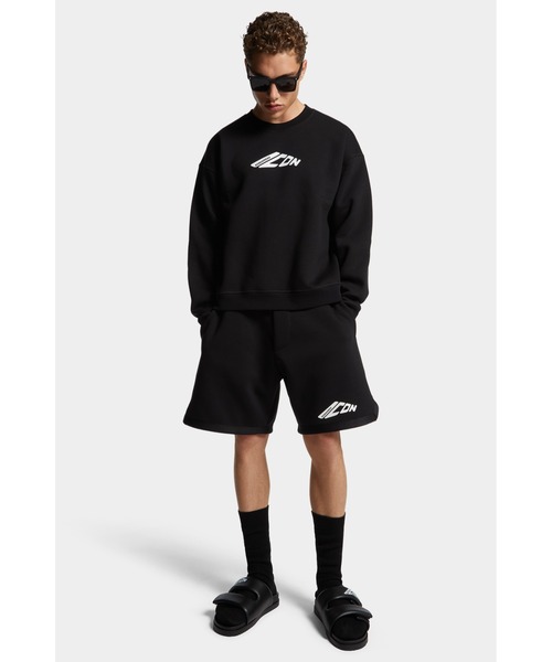 DSQUARED2（ディースクエアード）の「ICON RELAX FIT CREWNECK /0251（スウェット・メンズ・ブラック/ホワイト・M/S/XL/L）」の4枚目の写真