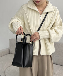 CAPRICIEUX LE'MAGE | タックラウンドハンドルバッグ(ショルダーバッグ)