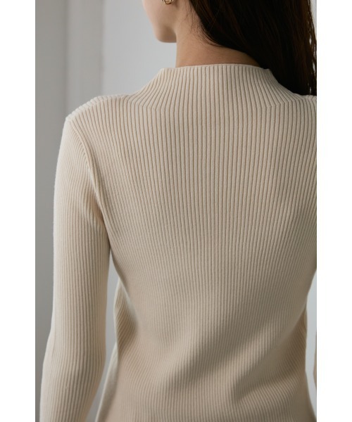 M.deux（エムドゥ）の「～ボトルネックイレリブニット～（ニット/セーター・レディース・ブラック/オフホワイト/イエロー/ライトグリーン・MEDIUM）」の11枚目の写真