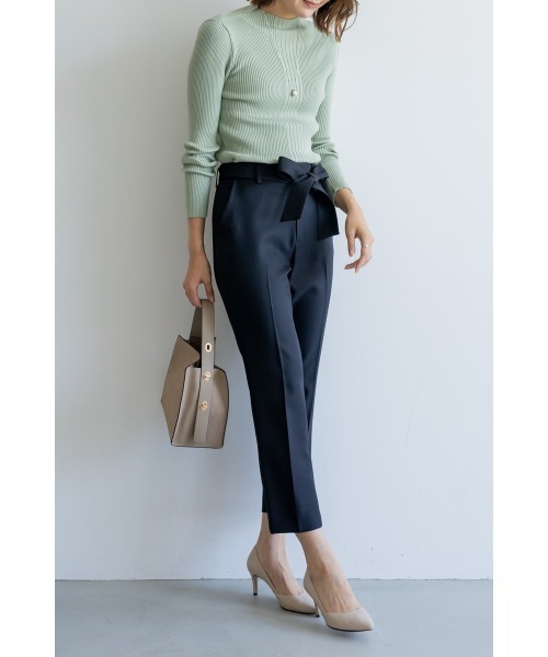 M.deux（エムドゥ）の「～ボトルネックイレリブニット～（ニット/セーター・レディース・ブラック/オフホワイト/イエロー/ライトグリーン・MEDIUM）」の14枚目の写真