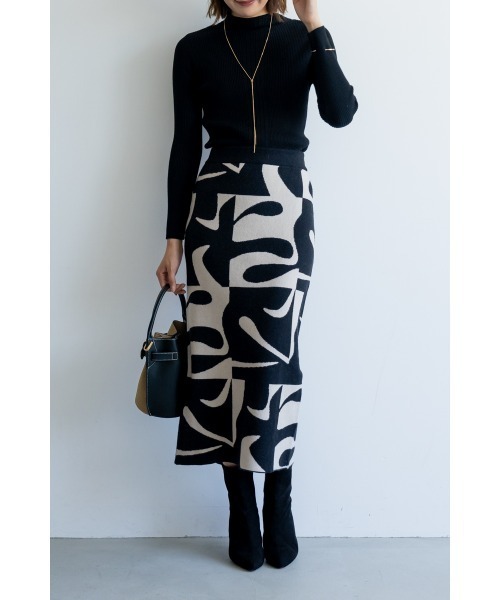 M.deux（エムドゥ）の「～ボトルネックイレリブニット～（ニット/セーター・レディース・ブラック/オフホワイト/イエロー/ライトグリーン・MEDIUM）」の16枚目の写真