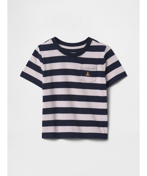 GAP(ギャップ)の「ブラナン フェイバリット ポケットTシャツ (幼児・ベビー)(Tシャツ/カットソー・キッズ・ネイビー/グリーン・110cm/95cm/90cm/80cm/100cm/105cm)」の1枚目の写真