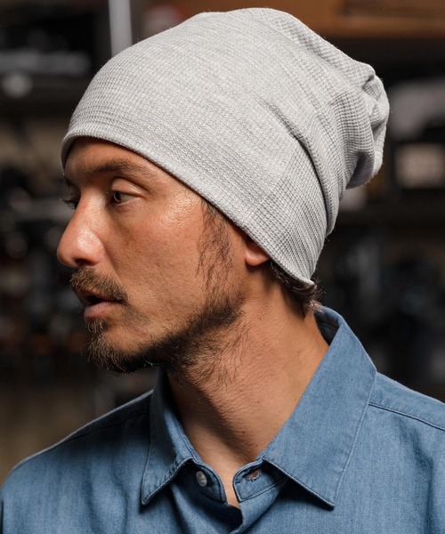 mko12553-Cotton Waffle Knit Watch ニットワッチ（ニットキャップ/ビーニー）｜CAMBIO（カンビオ）