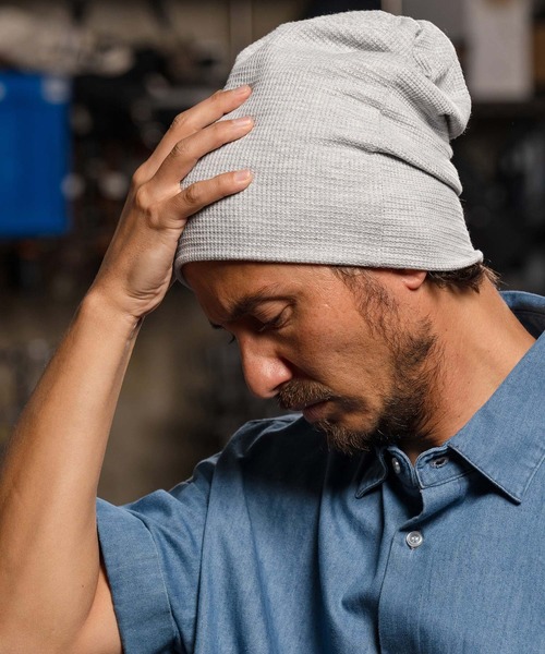 mko12553-Cotton Waffle Knit Watch ニットワッチ（ニットキャップ/ビーニー）｜CAMBIO（カンビオ）