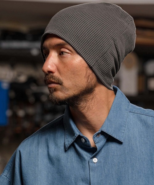mko12553-Cotton Waffle Knit Watch ニットワッチ（ニットキャップ/ビーニー）｜CAMBIO（カンビオ）
