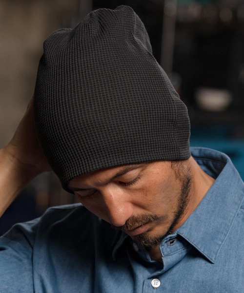 mko12553-Cotton Waffle Knit Watch ニットワッチ（ニットキャップ/ビーニー）｜CAMBIO（カンビオ）