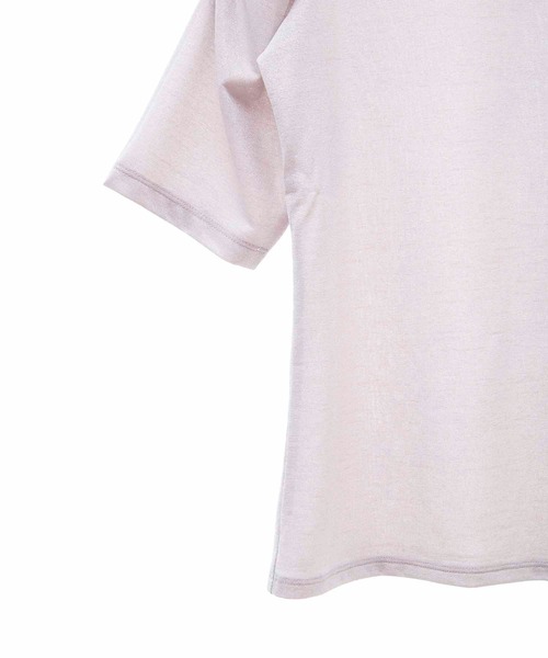 31 Sons de mode（トランテアン　ソン　ドゥ　モード）の「ギャザーラメトップス（Tシャツ/カットソー・レディース・ブラック/ピンク/ライトグレー・フリー）」の8枚目の写真