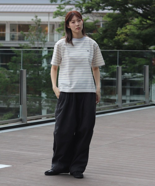 別注】LACOSTE / カノコ ボーダー ショートスリーブ Tシャツ（T