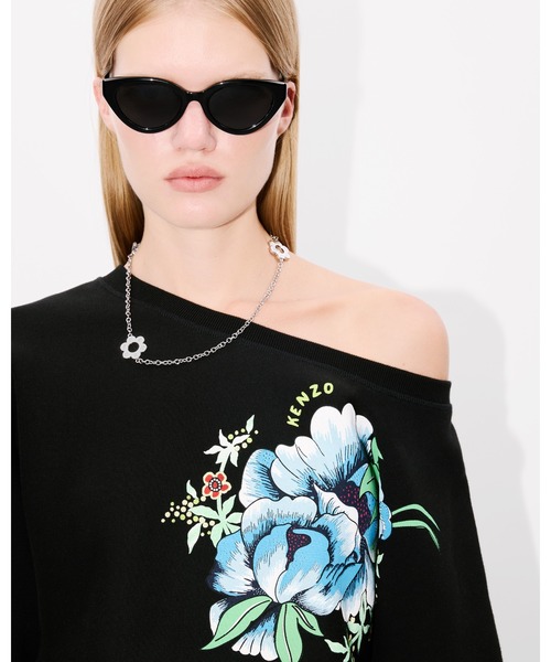 トレーナー スウェット 'KENZO Peonies' バットウィング スウェット レディース KENZO トレーナー スウェット 'KENZO Peonies' バットウィング