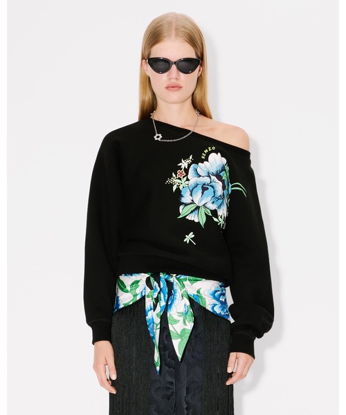 トレーナー スウェット 'KENZO Peonies' バットウィング スウェット レディース セール】'KENZO Peonies' バットウィング スウェット