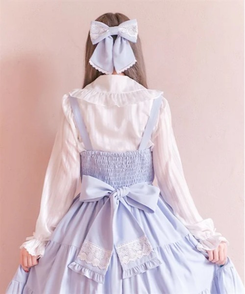 axes femme kawaii（アクシーズファムカワイイ）の「ストライプシアーブラウス（シャツ/ブラウス・レディース・ホワイト/ブラック/ピンク・MEDIUM）」の6枚目の写真