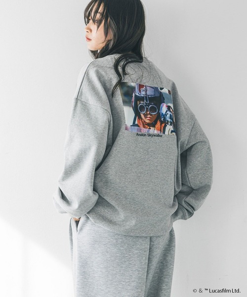 LOWRYS FARM(ローリーズファーム)の「【STAR WARS】ウラケ 291001(スウェット・メンズ・グレー/オフホワイト/ブラック・MEDIUM/LARGE)」の10枚目の写真