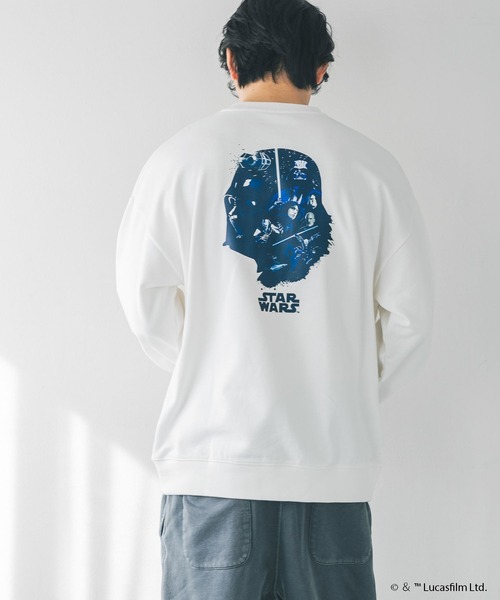 LOWRYS FARM(ローリーズファーム)の「【STAR WARS】ウラケ 291001(スウェット・メンズ・グレー/オフホワイト/ブラック・MEDIUM/LARGE)」の17枚目の写真