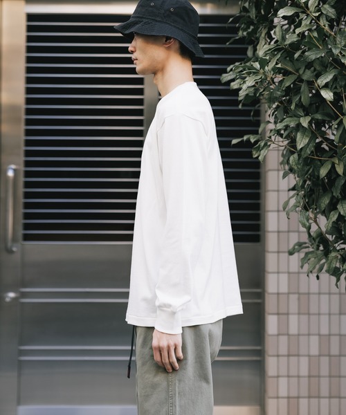 HANES（ヘインズ）の「Hanes/ヘインズ 1P SHIRO L/S T-SHIRT ロングスリーブTシャツ 2026年春夏（Tシャツ/カットソー・メンズ・ホワイト・L/XL/S/M）」の5枚目の写真