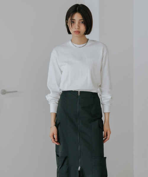 HANES（ヘインズ）の「Hanes/ヘインズ 1P SHIRO L/S T-SHIRT ロングスリーブTシャツ 2026年春夏（Tシャツ/カットソー・メンズ・ホワイト・L/XL/S/M）」の12枚目の写真