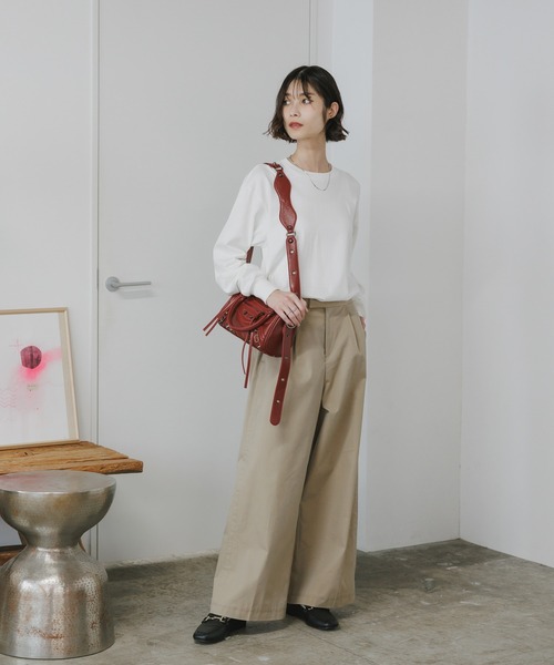 HANES（ヘインズ）の「Hanes/ヘインズ 1P SHIRO L/S T-SHIRT ロングスリーブTシャツ 2026年春夏（Tシャツ/カットソー・メンズ・ホワイト・L/XL/S/M）」の20枚目の写真