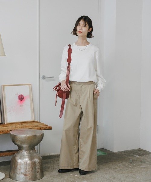 HANES（ヘインズ）の「Hanes/ヘインズ 1P SHIRO L/S T-SHIRT ロングスリーブTシャツ 2026年春夏（Tシャツ/カットソー・メンズ・ホワイト・L/XL/S/M）」の22枚目の写真