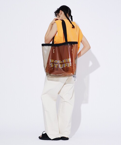 POLeR（ポーラー）の「【POLeR/ポーラー】PVC POOL BAG/マルチプールバッグ/ユニセックス（トートバッグ・メンズ・オレンジ/クリア/ブラック/ブラック系その他/イエロー系その他・フリー）」の21枚目の写真