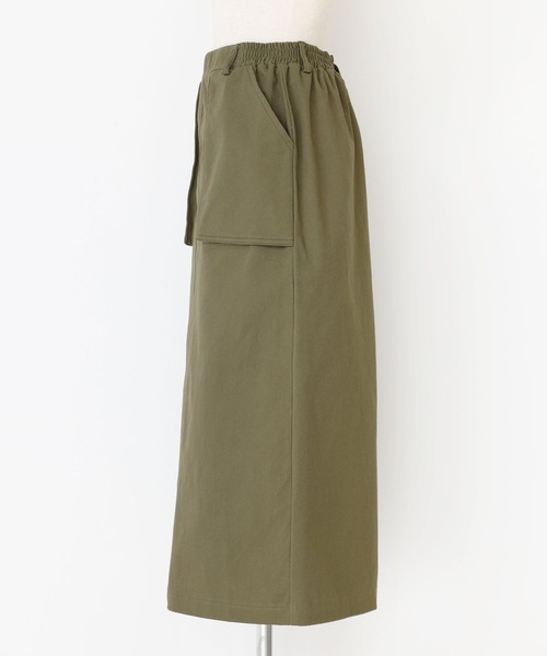 n'OrLABEL（ノアールレーベル）の「『立体ポケットナロースカート』（スカート・レディース・ブラック/ベージュ/カーキ・1/2）」の8枚目の写真
