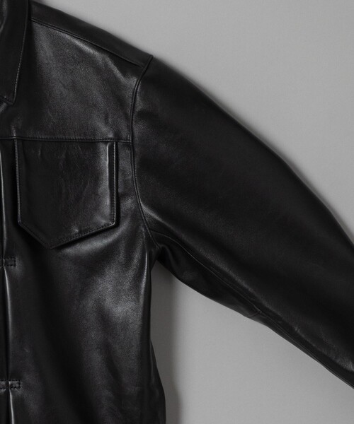 値下げ　試着のみ　OUAT レザージャケット SUMI DYED HORSE SINGLE RIDERS[ SHR-47 ] | Y'2 LEATHER