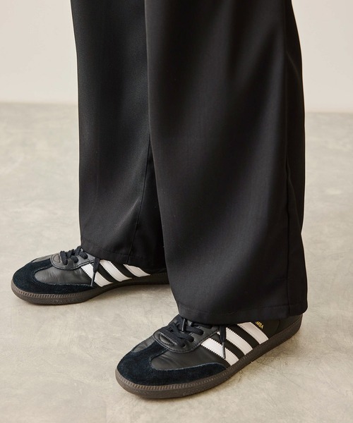 JUNRED（ジュンレッド）の「ニーベルテッドワイドフレアパンツ（スラックス・メンズ・ブラック/チャコールグレー・S/M/L）」の19枚目の写真