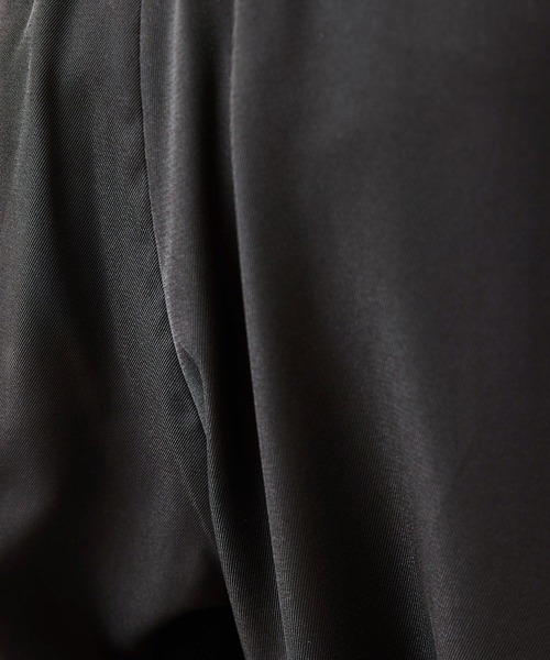 JUNRED（ジュンレッド）の「ニーベルテッドワイドフレアパンツ（スラックス・メンズ・ブラック/チャコールグレー・S/M/L）」の18枚目の写真