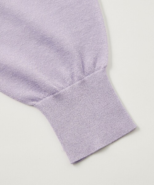 EMMEL REFINES（エメルリファインズ）の「＜EMMEL REFINES＞EM HW ラメシアー カーディガン（カーディガン/ボレロ・レディース・ベージュ/ライム/ライトブルー/ライラック・FREE）」の9枚目の写真