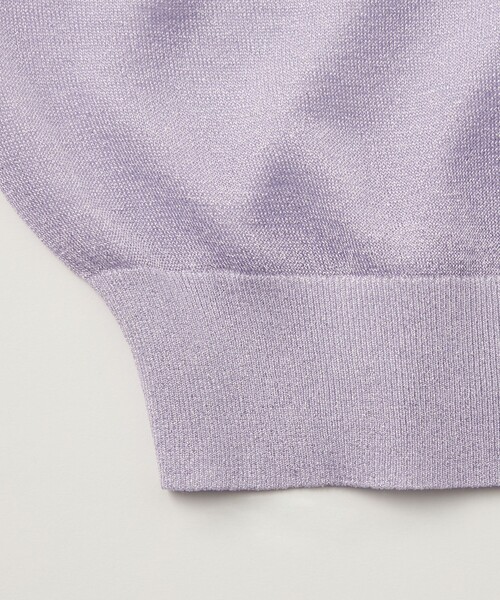 EMMEL REFINES（エメルリファインズ）の「＜EMMEL REFINES＞EM HW ラメシアー カーディガン（カーディガン/ボレロ・レディース・ベージュ/ライム/ライトブルー/ライラック・FREE）」の10枚目の写真