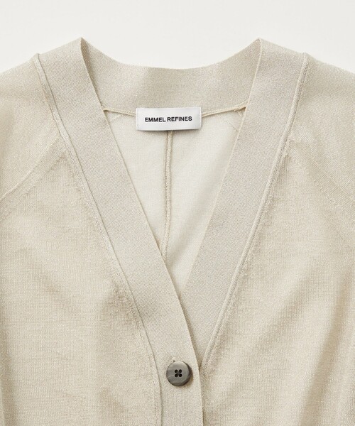 EMMEL REFINES（エメルリファインズ）の「＜EMMEL REFINES＞EM HW ラメシアー カーディガン（カーディガン/ボレロ・レディース・ベージュ/ライム/ライトブルー/ライラック・FREE）」の14枚目の写真