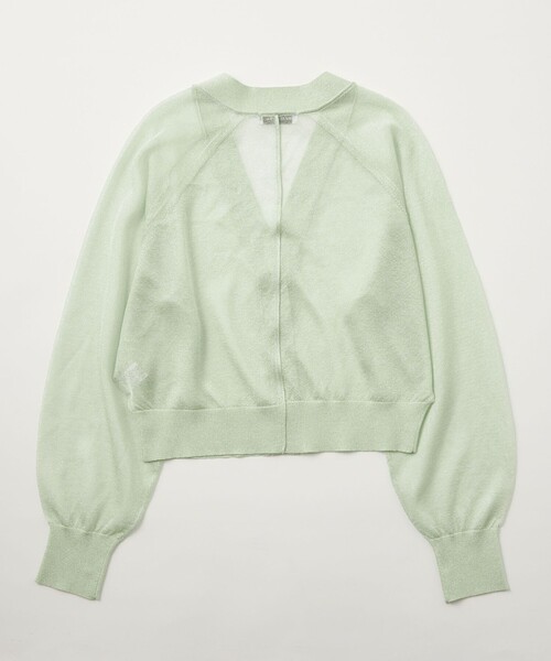 EMMEL REFINES（エメルリファインズ）の「＜EMMEL REFINES＞EM HW ラメシアー カーディガン（カーディガン/ボレロ・レディース・ベージュ/ライム/ライトブルー/ライラック・FREE）」の16枚目の写真